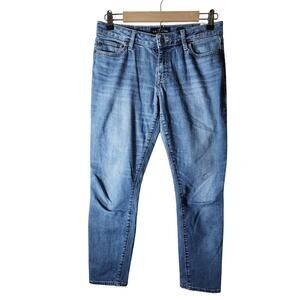 LUCKY BRAND Lolita Crop Mid-Rise Medium Wash Active Stretch Jeans SZ 6/28